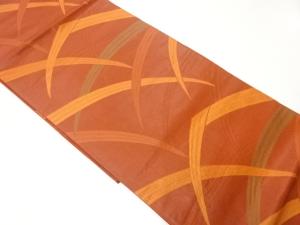 芝草模様織出し袋帯